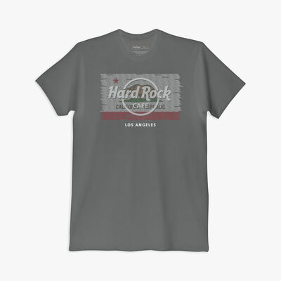 Repeat City Local Flag Tee In Charcoal Gray